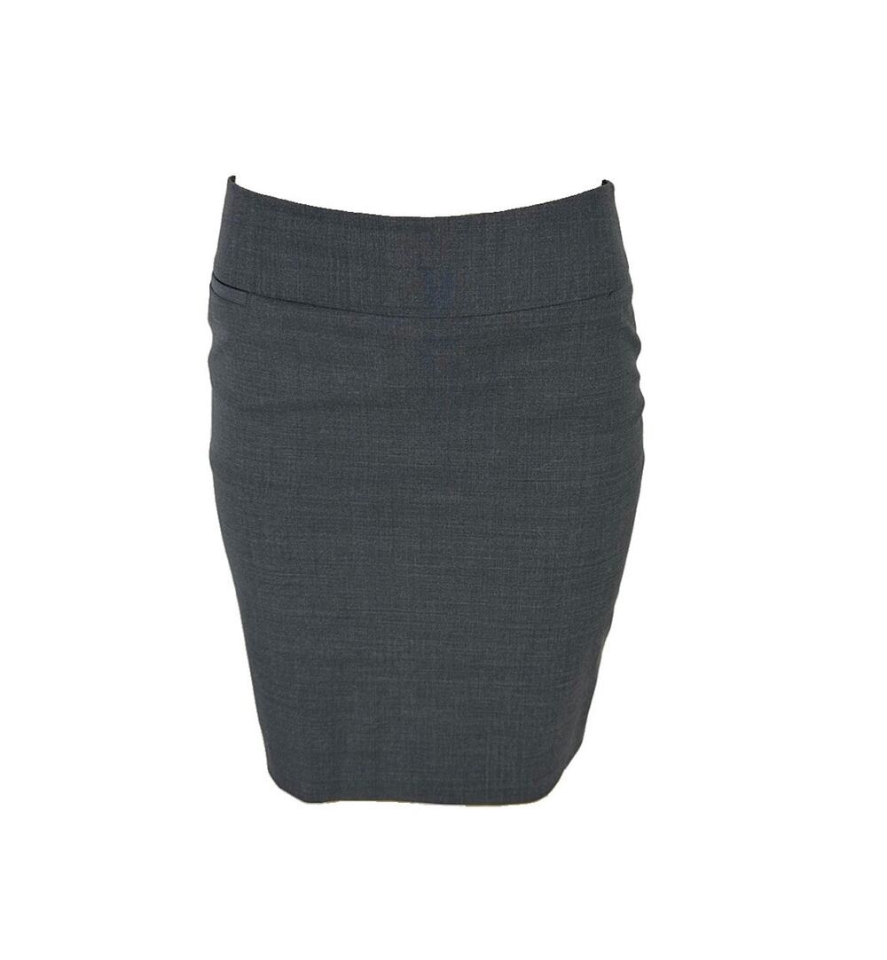 Talbots Size 2 Petite Women Lined Wool Blend Pencil Skirt Dark Grey 2-4